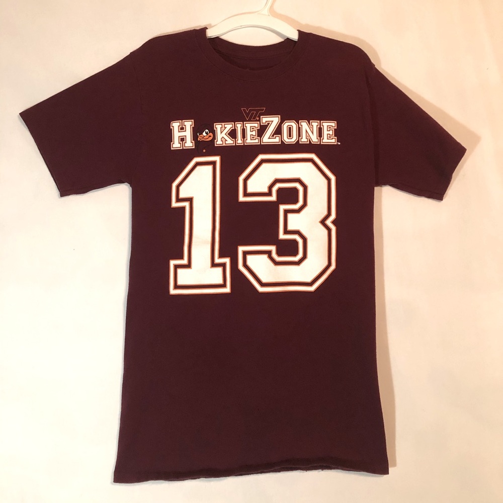 🟢 3/$25 2013 Hokie Zone Maroon Out T-Shirt Mens S